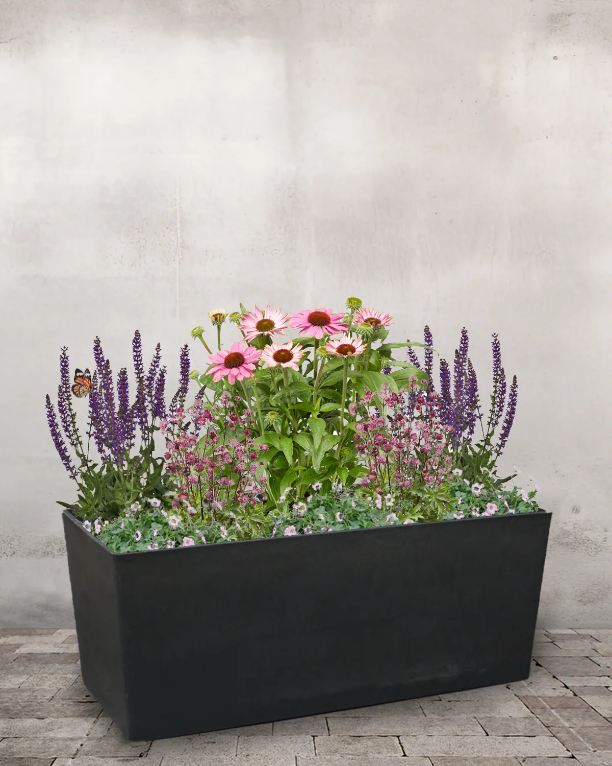 Rosa/Lilla Plantekasse - med hjul & vandreservoir - Image 3